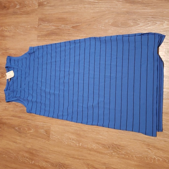 Denver Hayes Dresses & Skirts - (L) NWT Denver Hayes Blue Stripe Stretch Comfortable Vacation Resortwear Coastal